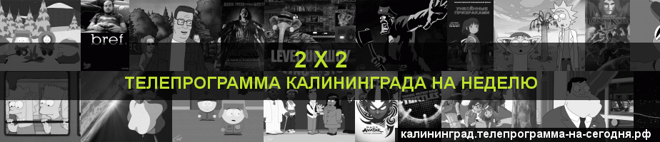 Телепрограмма на неделю канала 2 х 2, Калининград